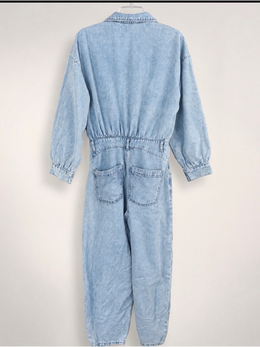 Zara Light Blue Denim Jumpsuit - Picture 5 of 5